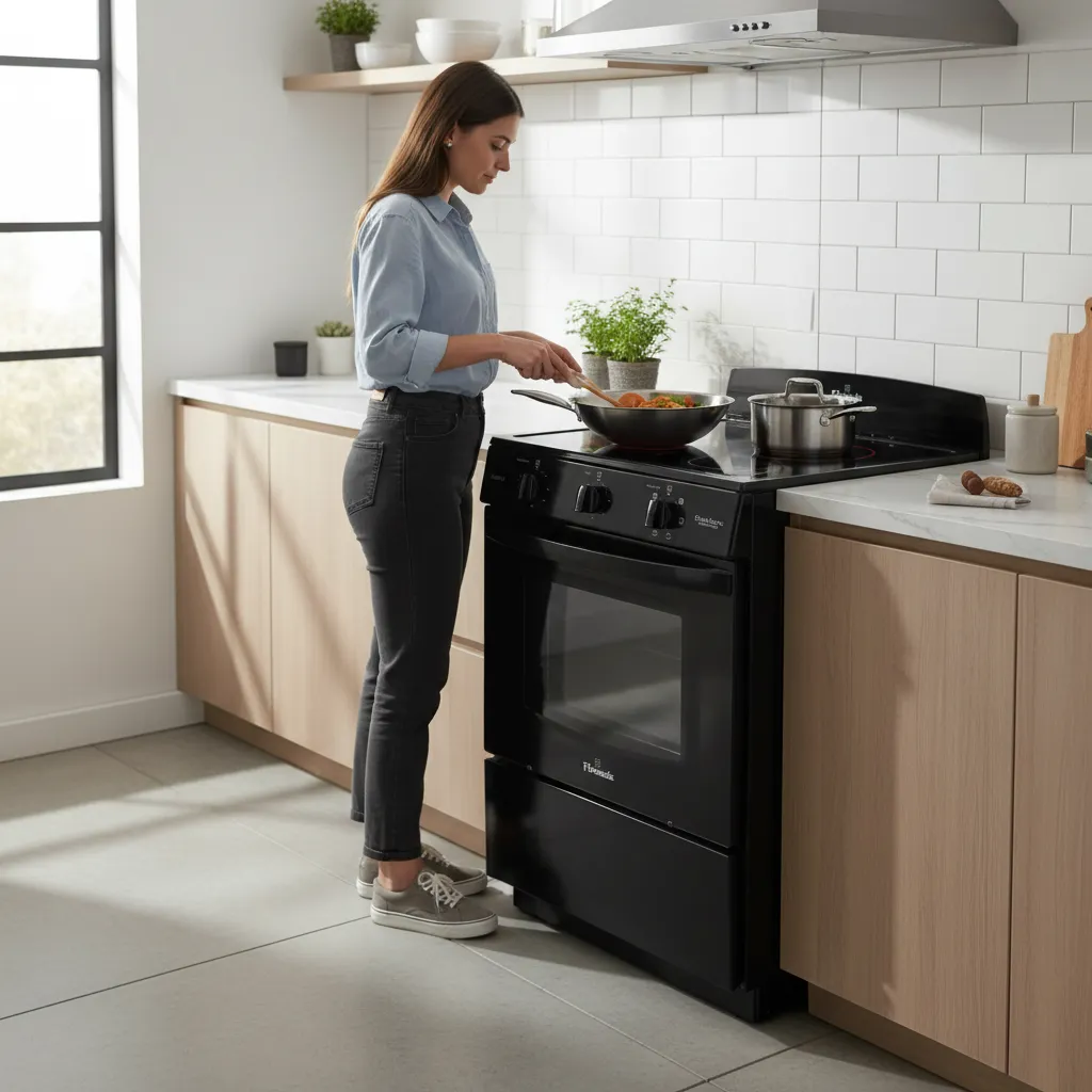 Cocina Eléctrica Florencia 8637G - Anafe Vitrocerámico  - Convección